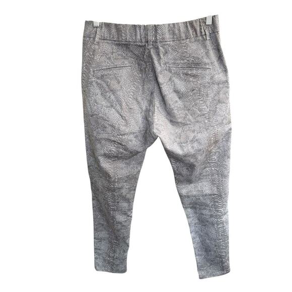 Bevy Flog Pull On Pants Snake Skin Gray 8 Stretch Mobwife Comfortable Athleisure - Picture 3 of 10